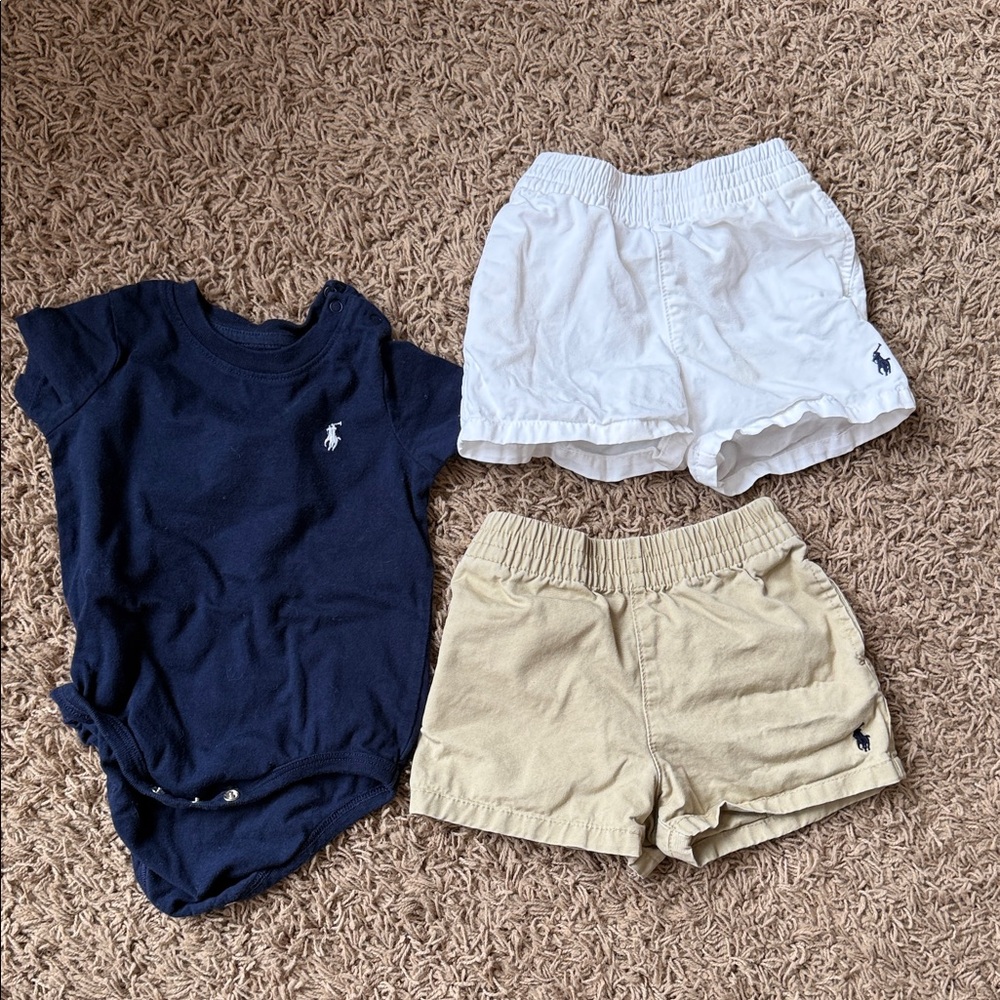 Polo shorts and shirt